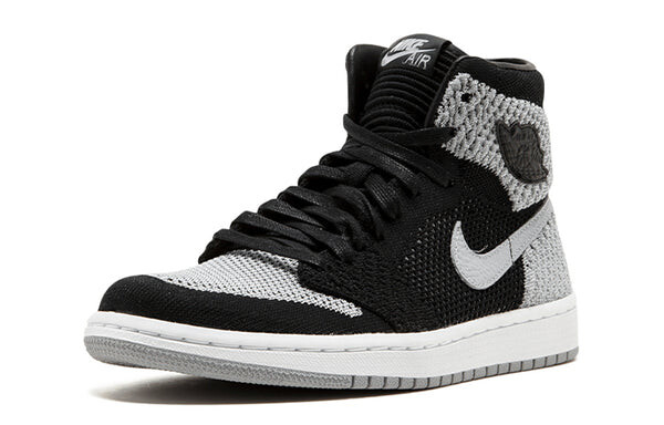 Кроссовки 1 ретро высокие og Flyknit Air Jordan, черный — фото 2