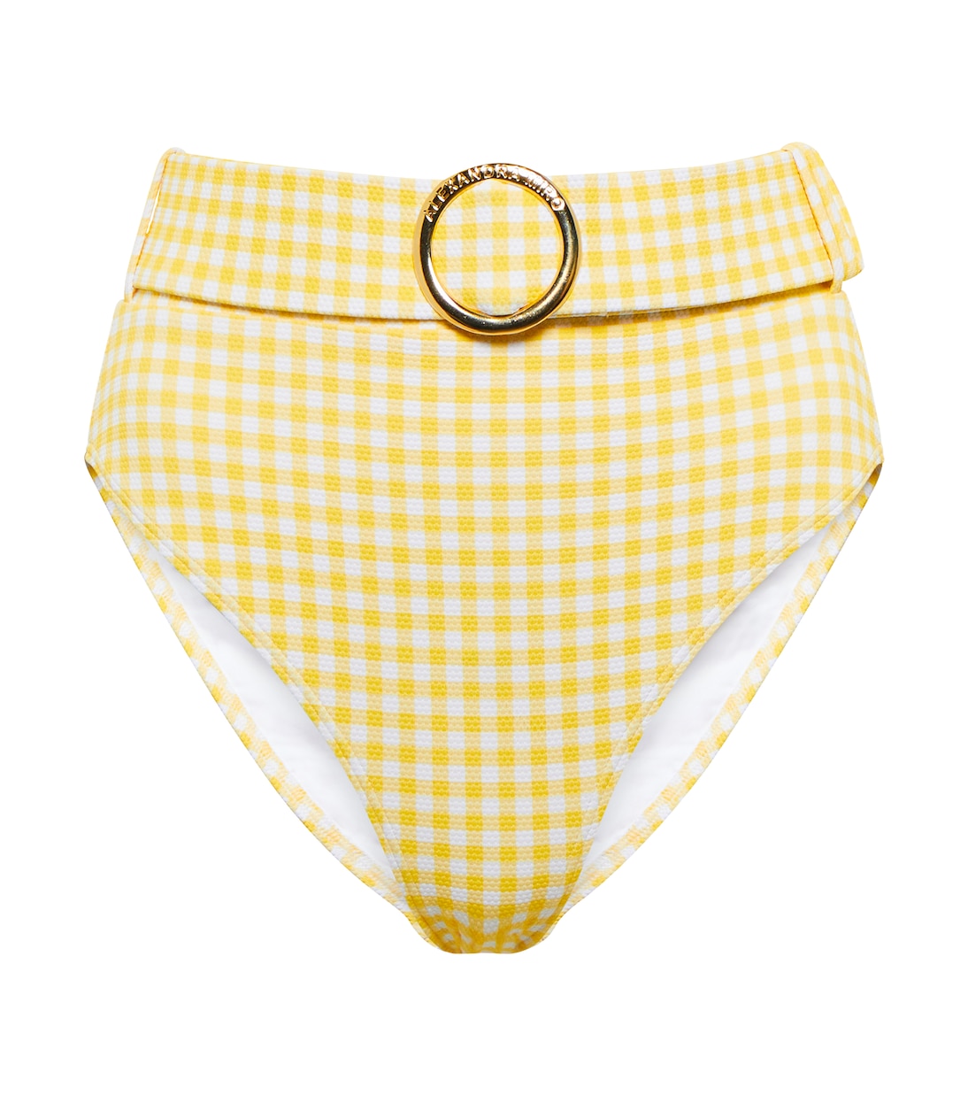 

Урсула в клетчатых трусиках-бикини с высокой талией Alexandra Miro, Yellow Gingham