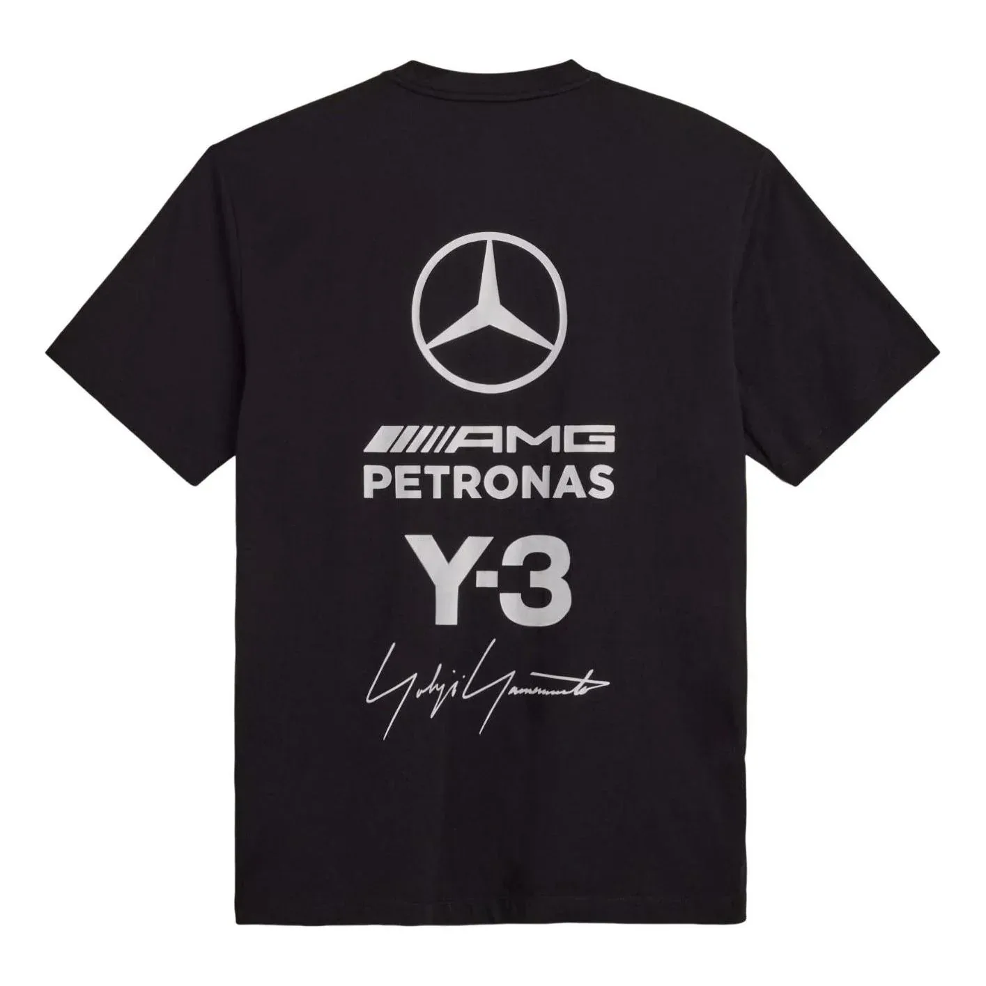 Футболка Adidas Y-3 F1 Mercedes Logo Stack 'Black'