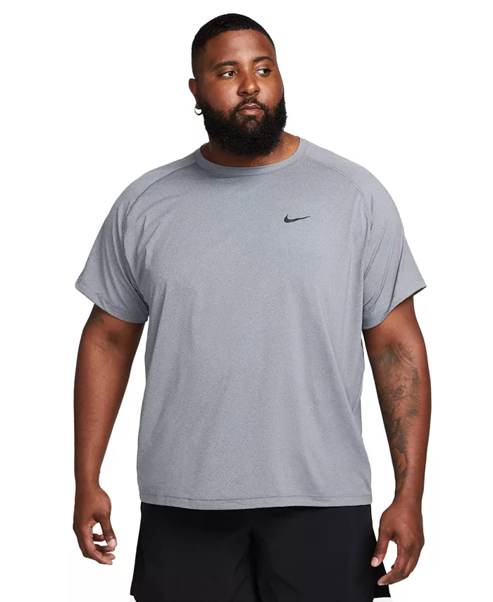 

Мужская свободная футболка для фитнеса с коротким рукавом Dri-FIT Nike, серый