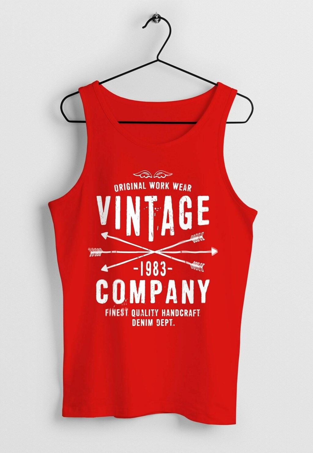 

Топ TANK- VINTAGE COMPANY ARROWS HIPSTER DRUCK MOTI Neverless, красный