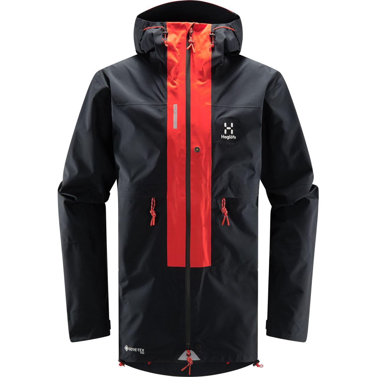 

HAGLÖFS Куртка и пальто мужские чисто черные натуральные красные, Pure Black/Genuine Red