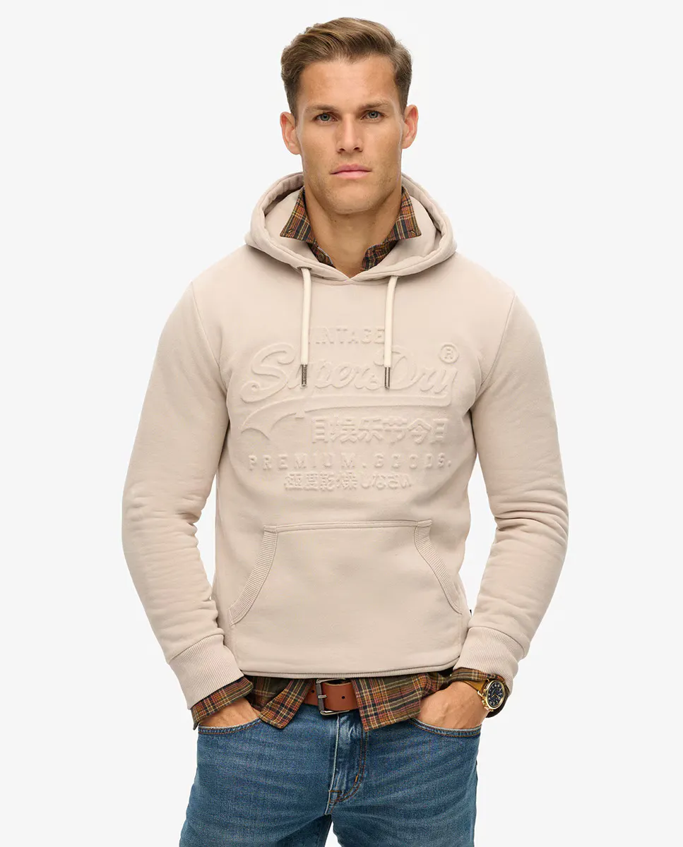 

Толстовка с тиснением и графикой Superdry, цвет Visón