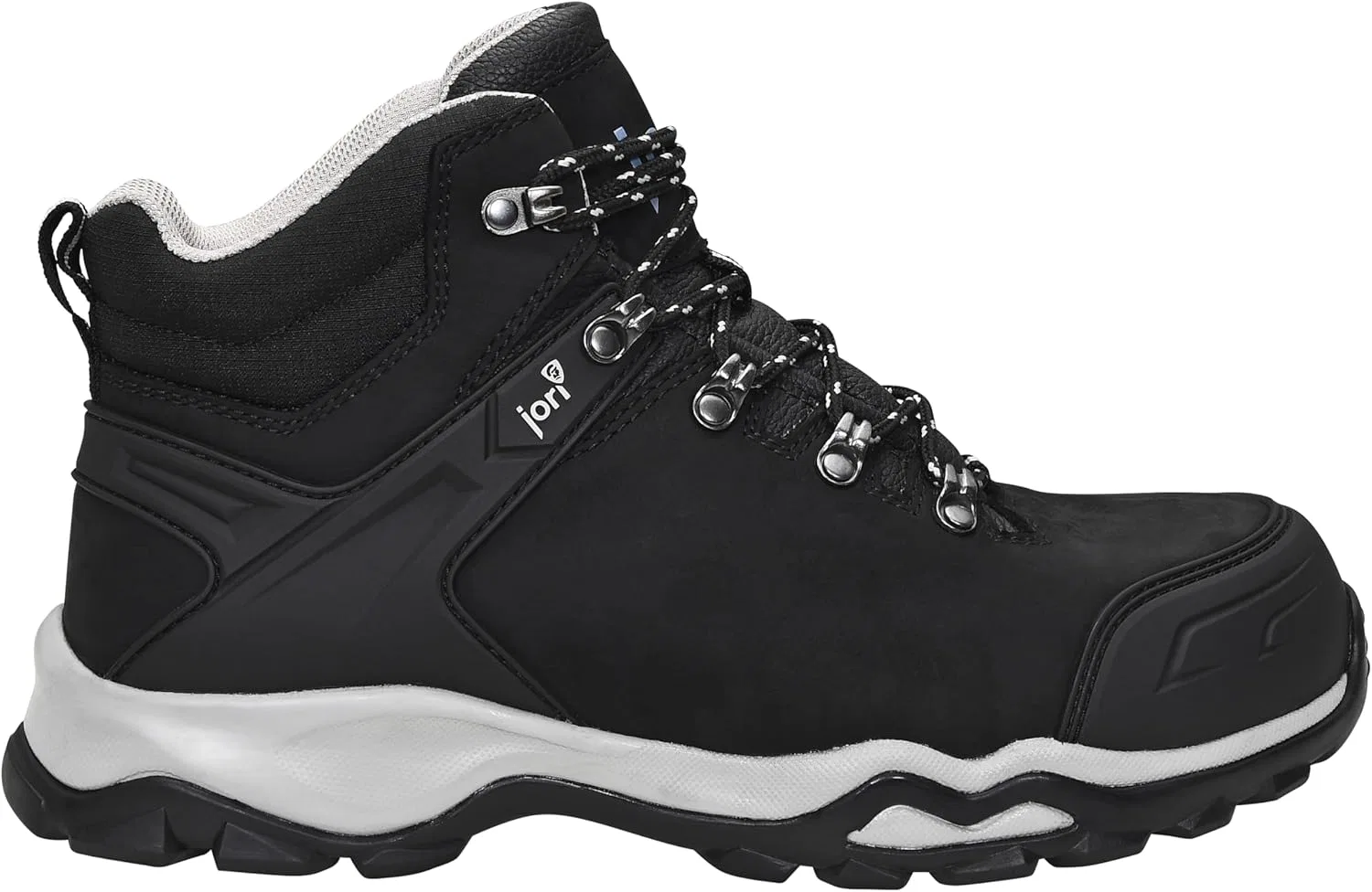 Защитная обувь ELTEN Jori jo_Powerful Black Mid S3S, женская и мужская, кожа, стальной защитный носок, легкая, классическая — фото 2
