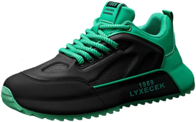 

Мужские спортивные кроссовки на шнуровке- стильные и удобные, с толстой подошвой для хорошего сцепления. Доступны в больших размерах Fusecottc, зеленый