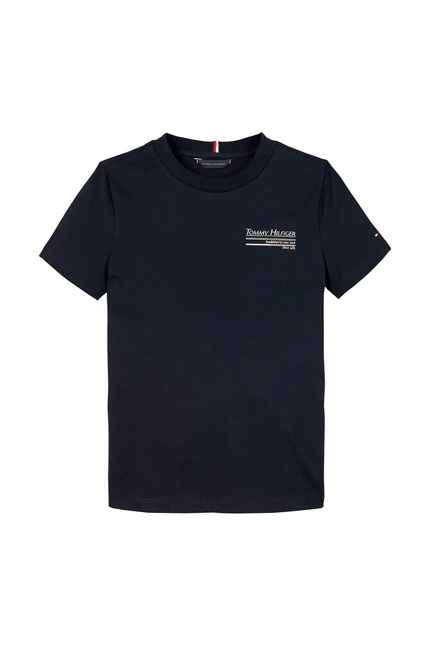 

Футболка детская хлопковая Tommy Hilfiger, темно-синий