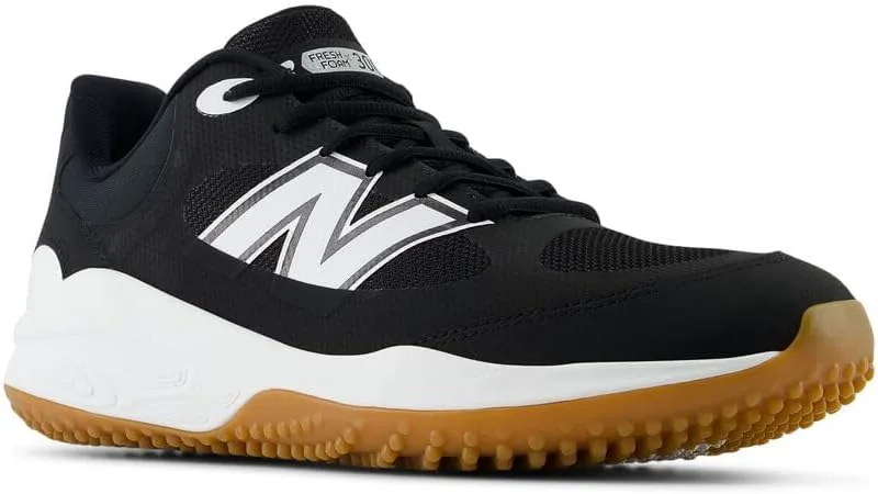 Мужские бейсбольные кроссовки New Balance Fresh Foam 3000 V7 Turf-Trainer, черно-белый — фото 3