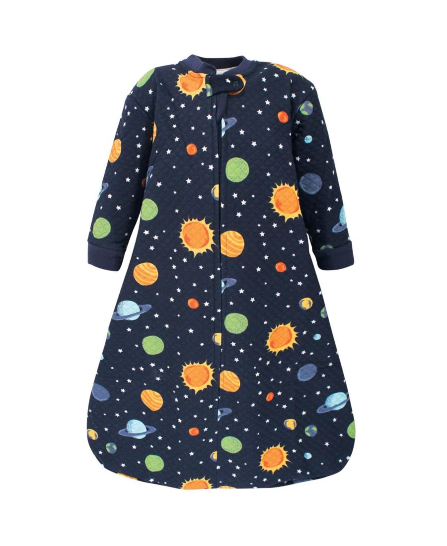 

Высококачественная стеганая футболка с длинными рукавами для комфортного сна и ношения Hudson Baby, Solar system