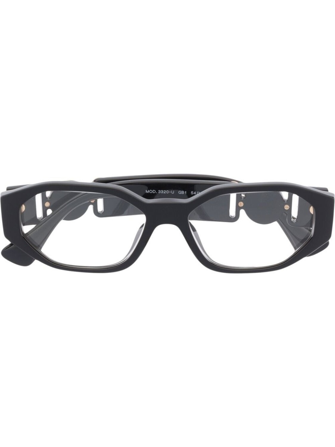

Versace Eyewear очки в квадратной оправе с логотипом, черный