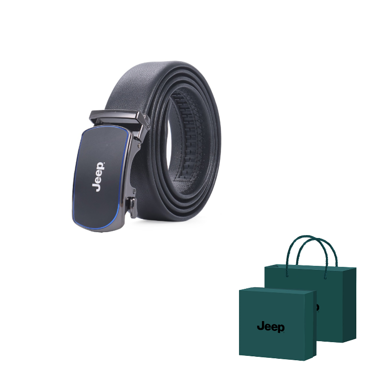 

Ремень мужской из спилка кожи Cow, ширина 3,5 см Jeep, черный