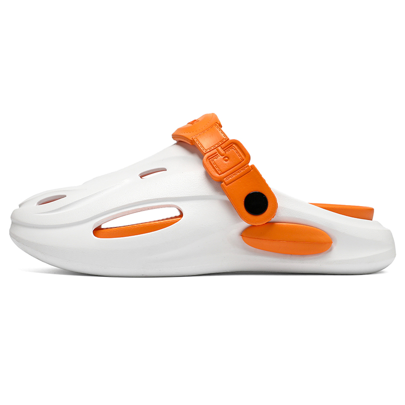 

NANJIREN Клоги унисекс бело-оранжевые, цвет White Orange