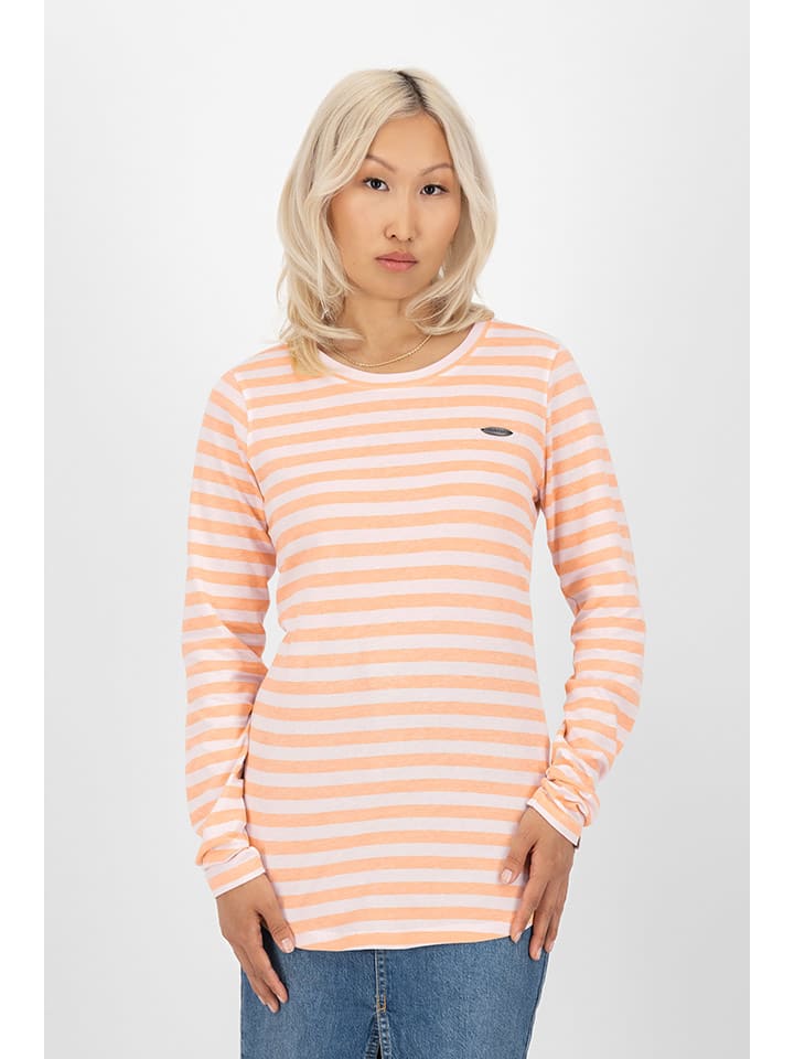 

Лонгслив alife and kickin, цвет orange/creme