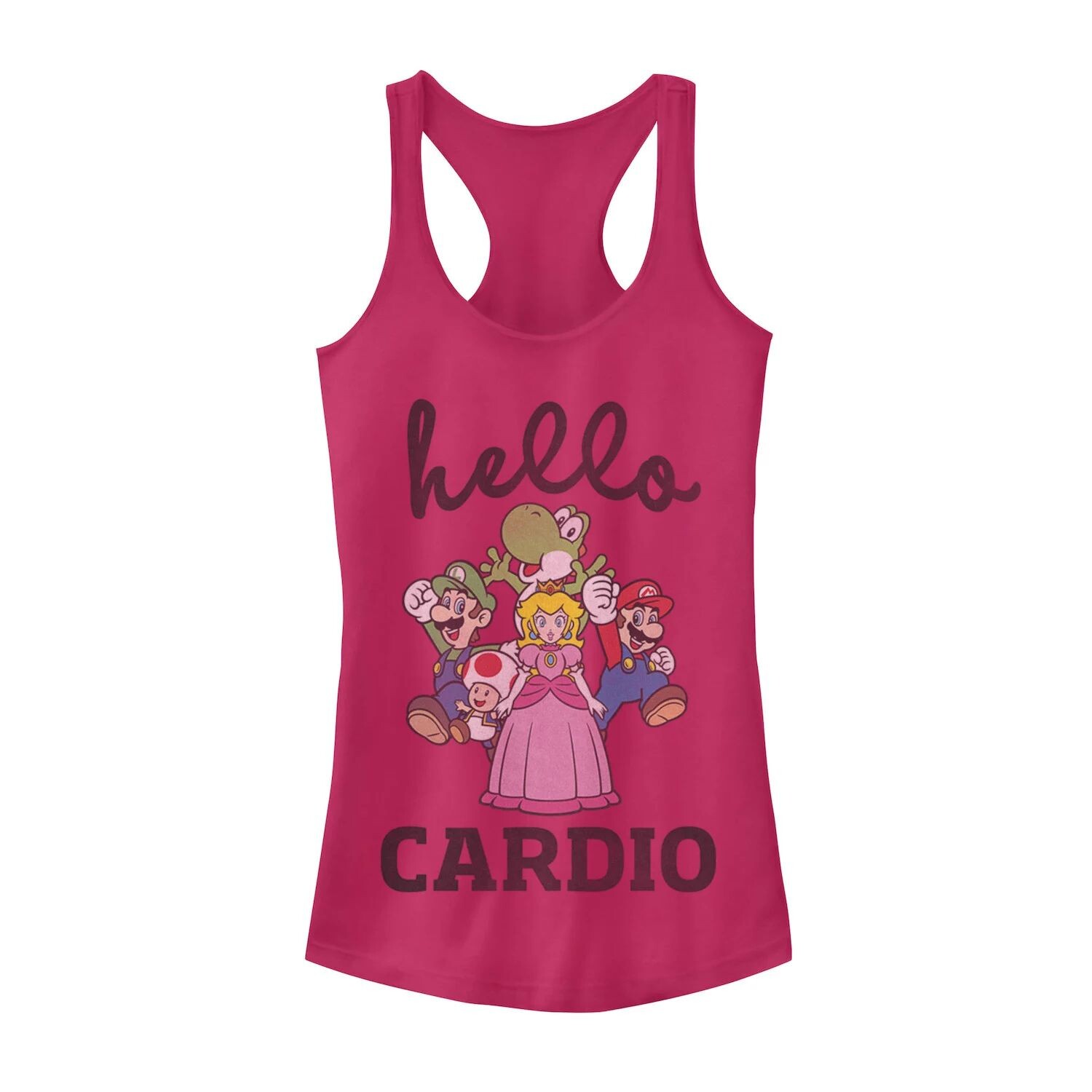 

Майка с курсивом и курсивом для детей Nintendo Super Mario Hello Cardio Licensed Character