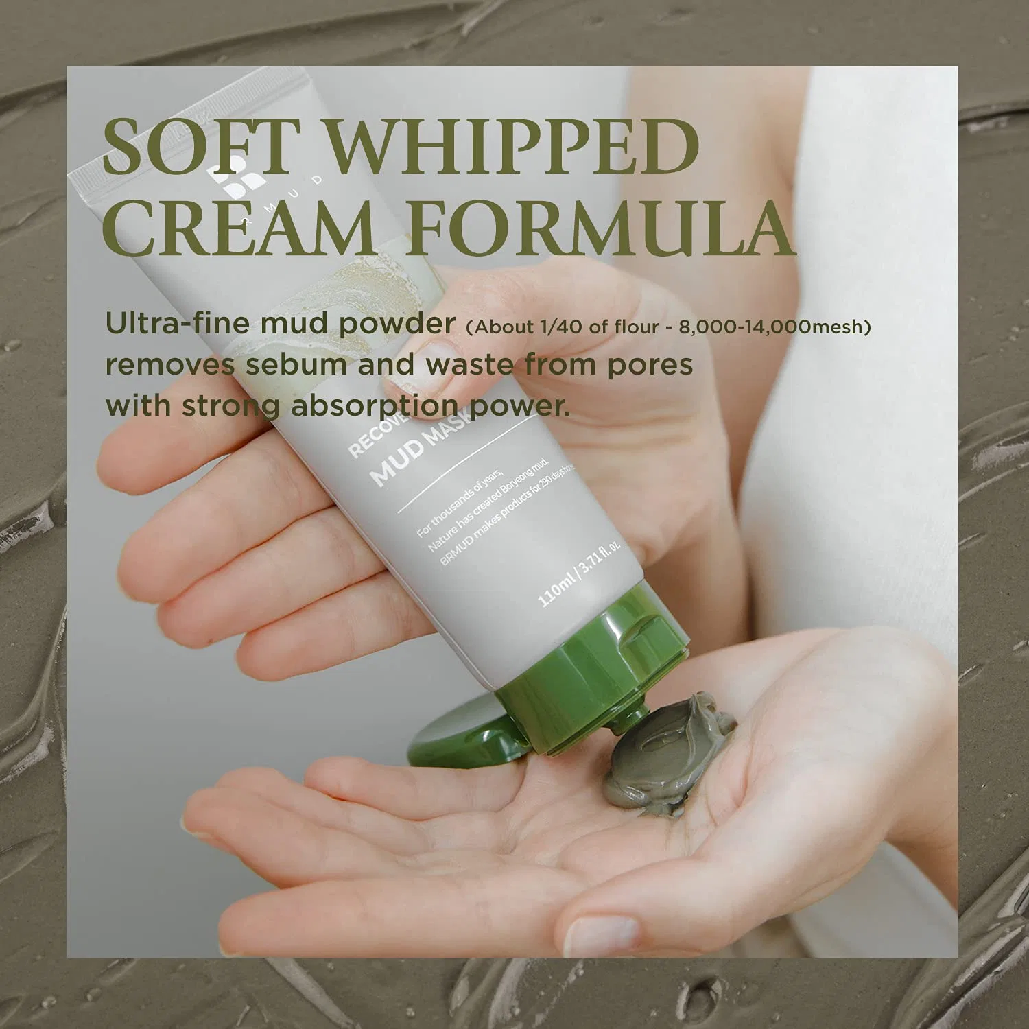 Восстанавливающая грязевая маска «Recovery Mud Mask» от BRMUD Brmud — фото 4