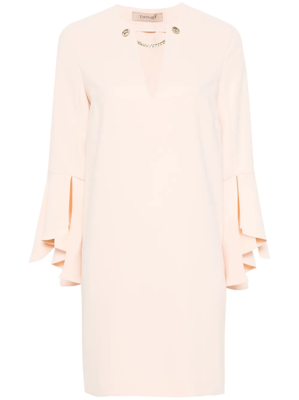 

Креповое платье мини Cady TWINSET, нейтральный