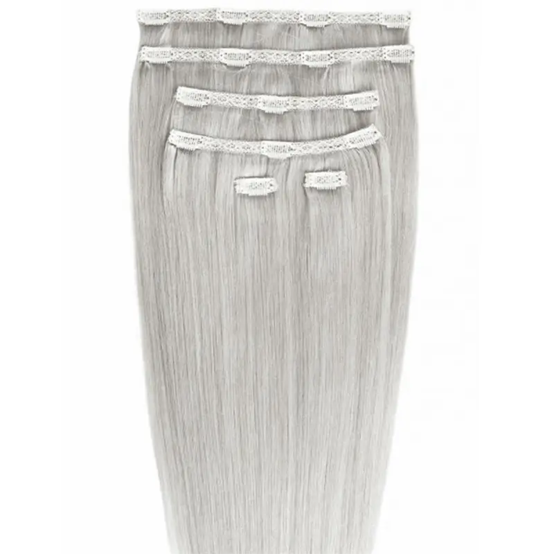 

Накладные волосы gold24 clip-in extensions #4 braun - 60 cm Gold24, #88a grau - 50 cm, количество 1 шт.