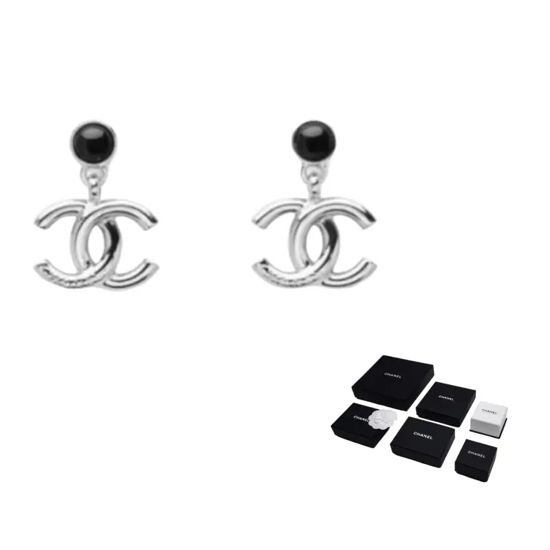 

CHANEL Серьги унисекс серебряные