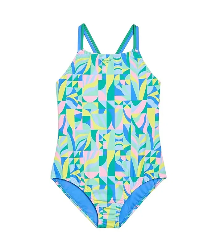Купальник слитный с тонкими бретелями Speedo Kids, Marine Green