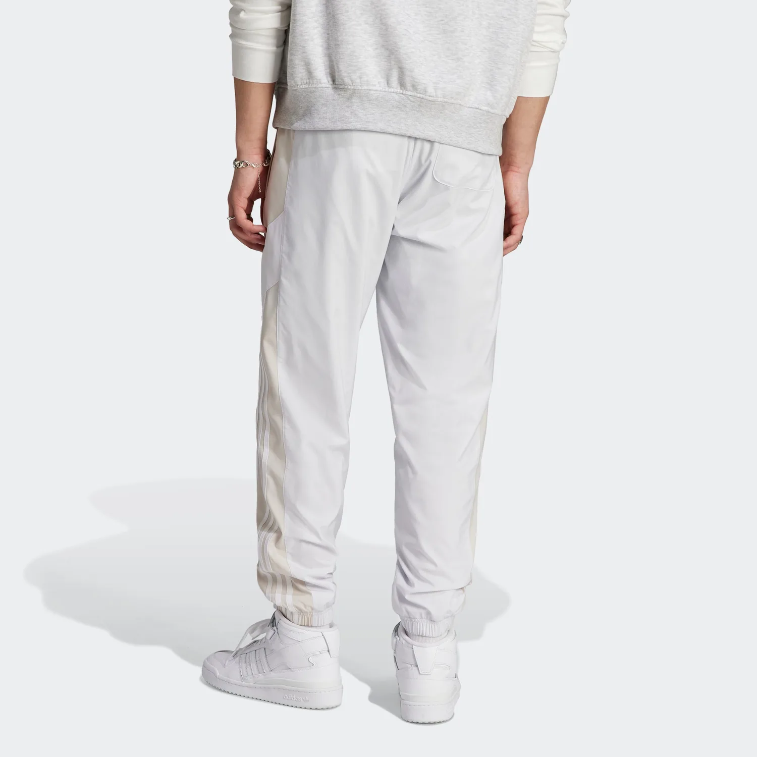 Классические Брюкиы Firebird вязаные мужские Adidas Originals, Crystal White — фото 4