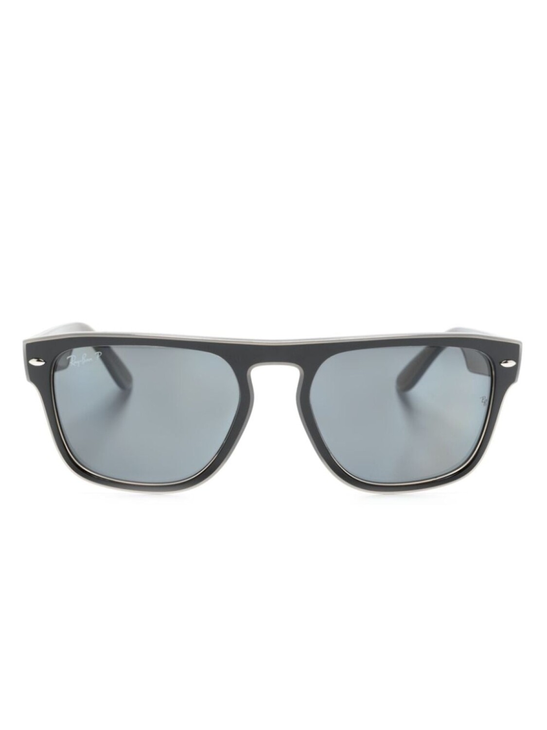 

Ray-Ban солнцезащитные очки в квадратной оправе с логотипом, черный