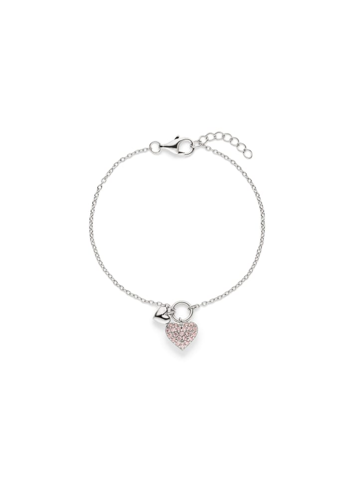 

s.Oliver Серебряный браслет с серебряными деталями в виде сердечек