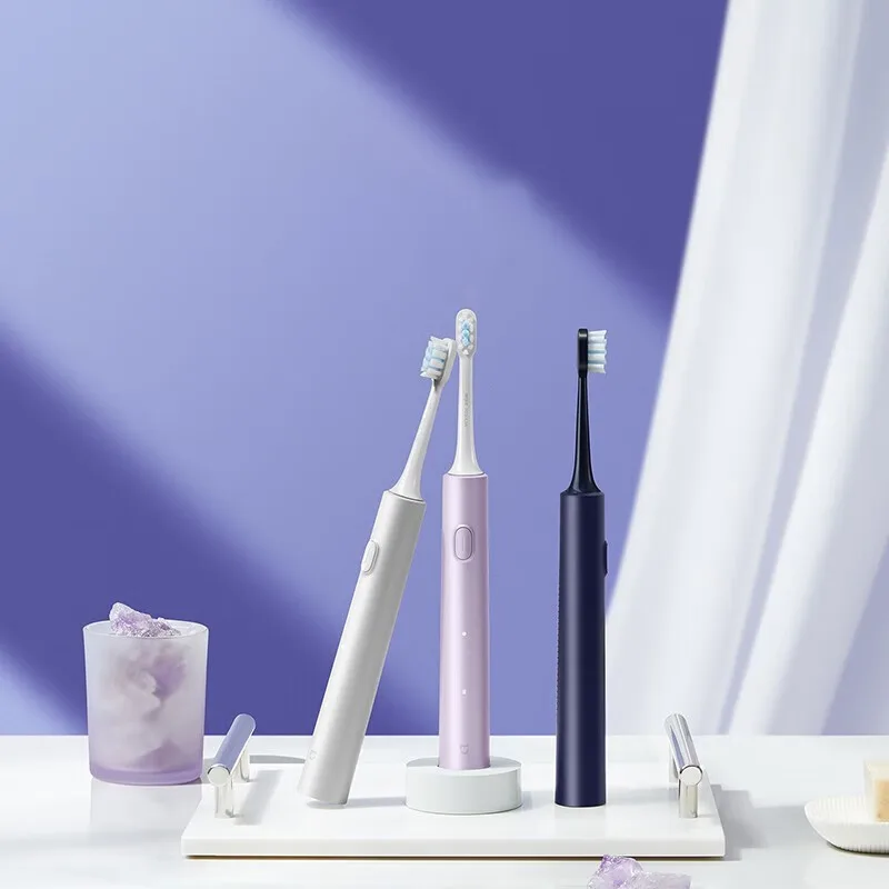 Электрическая зубная щетка T302 Box Xiaomi, Shimmering Silver+Deep Sea Blue CP Pack — фото 4