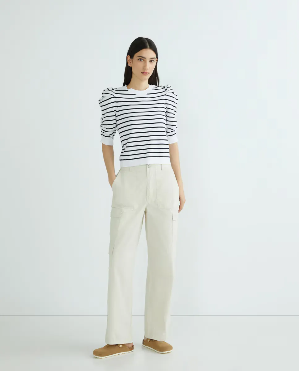 

Женский свитер с круглым вырезом и короткими рукавами Dkny Jeans, черный