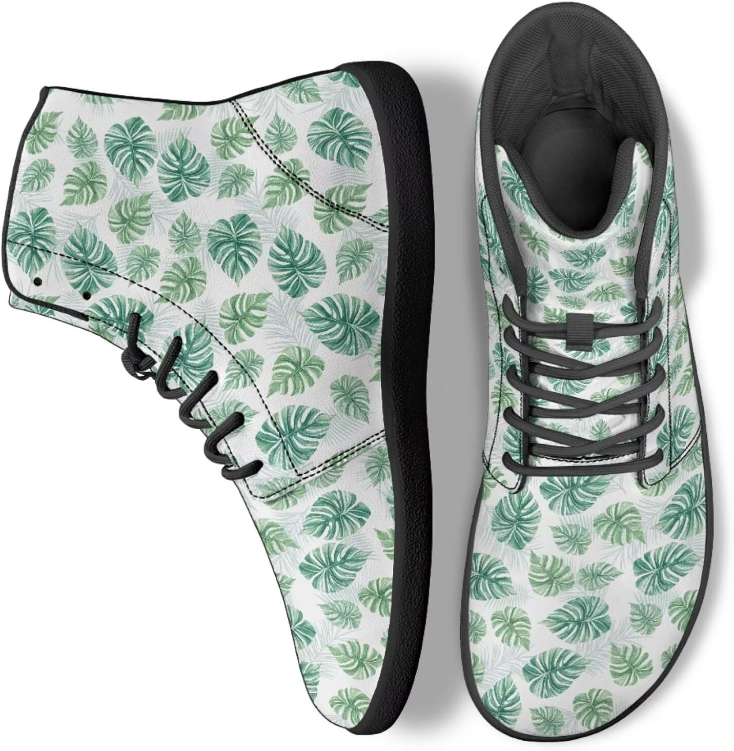 

Мужские и женские высокие кроссовки для ходьбы из ПУ-кожи, беговые спортивные кроссовки для улицы Ecaestolph, зеленый