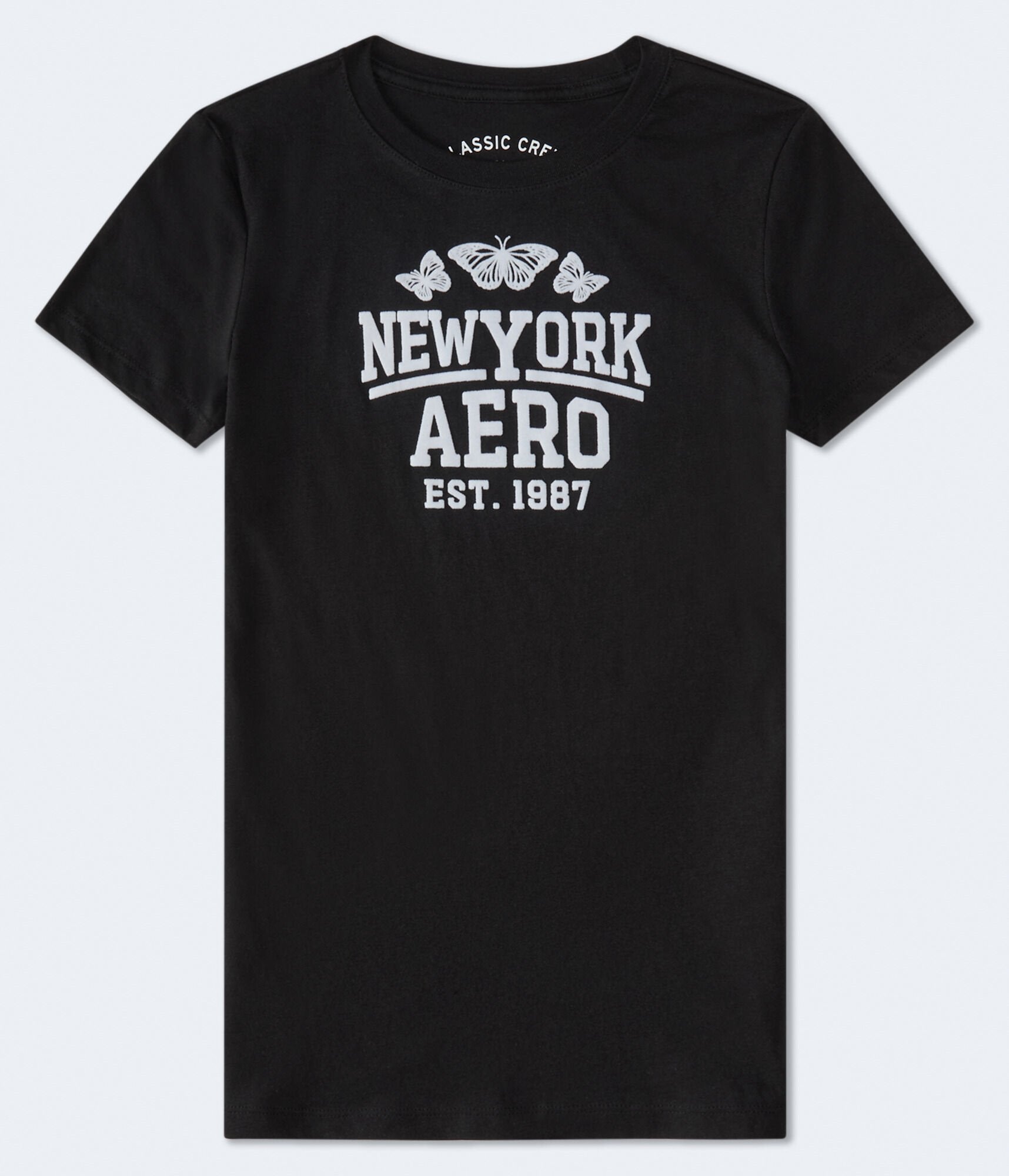 

Футболка Aeropostale New York Butterflies с графическим принтом, черный