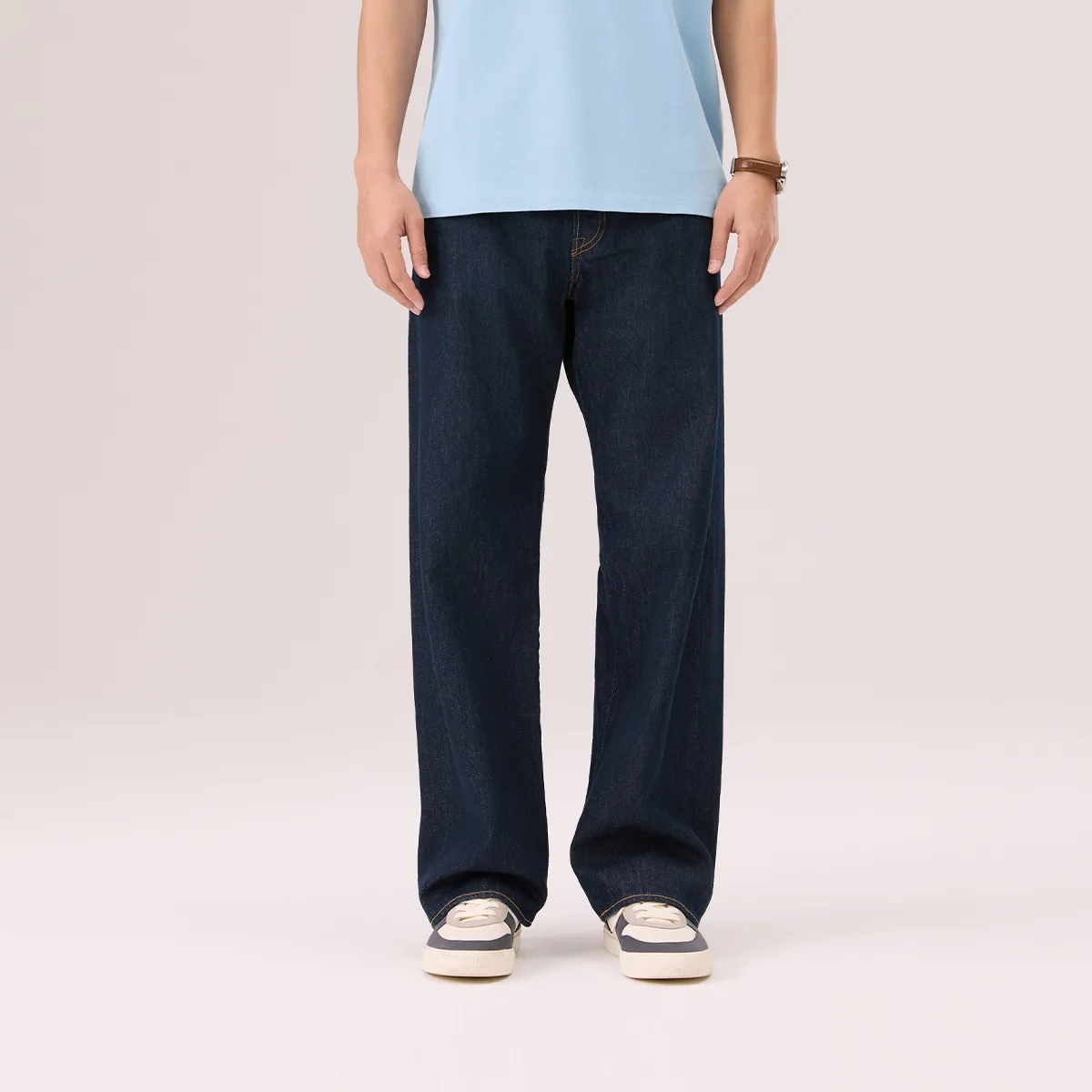 Levis Джинсы мужские темно-синие Moderate Straight Fit — фото 4