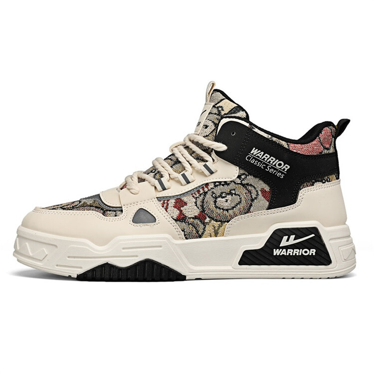 

Кроссовки WARRIOR Skateboarding Men Mid-top, бежевый/черный
