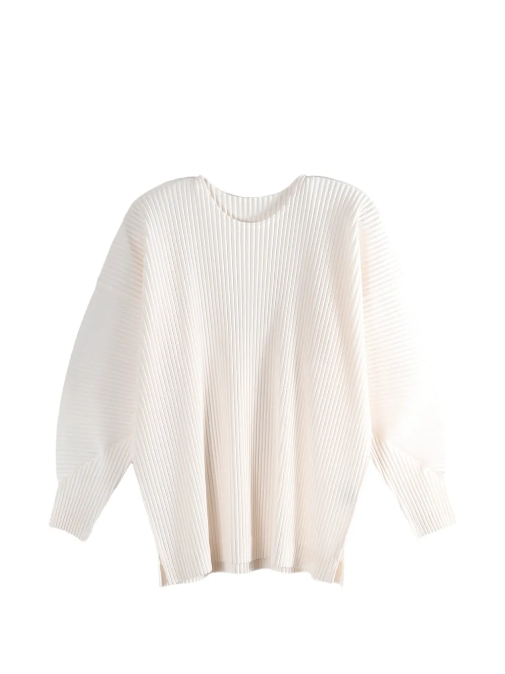 

Плиссированная футболка с круглым вырезом Monthly Colors: January Homme Plissé Issey Miyake, бежевый