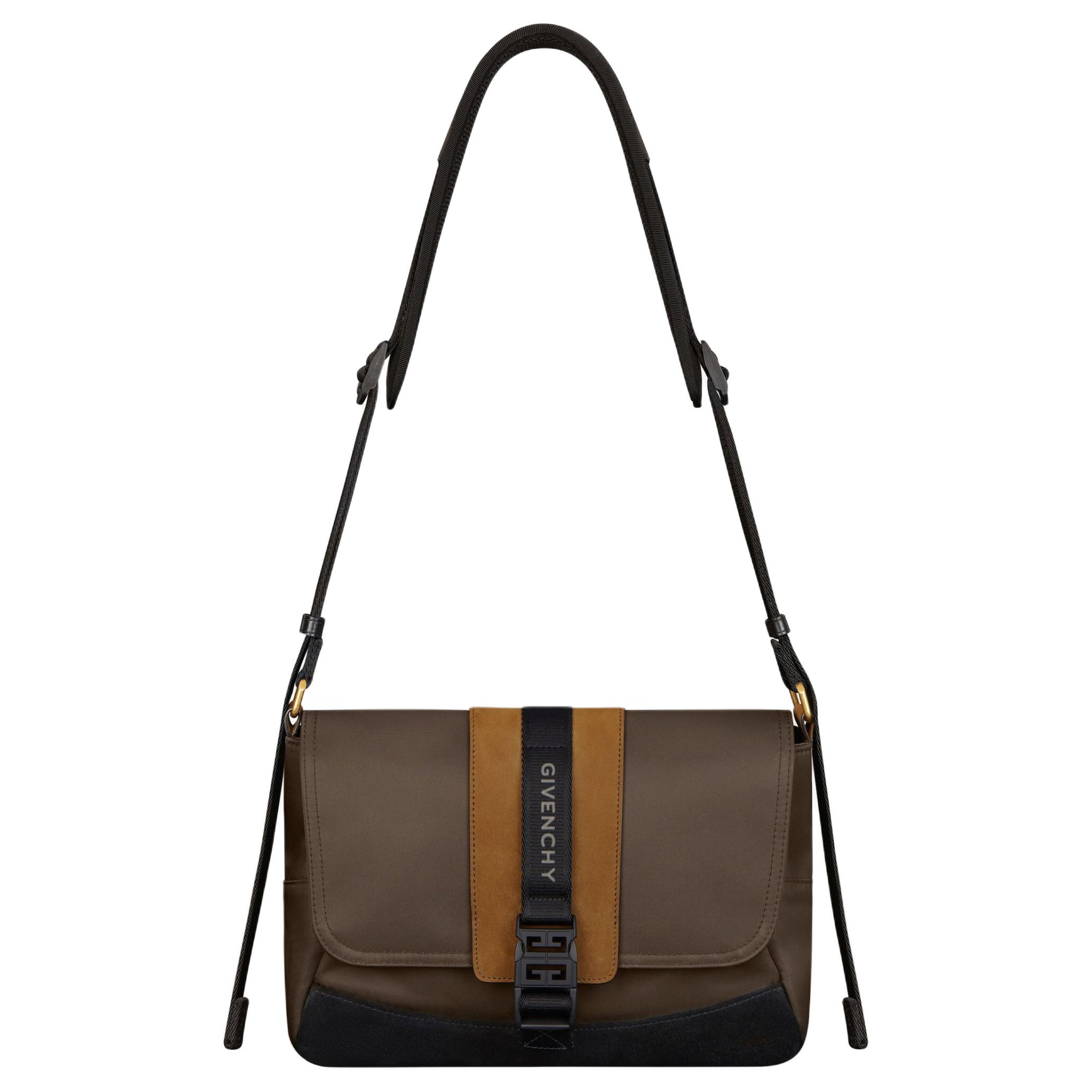 

Givenchy Сумка-мессенджер, наплечная сумка, сумка через плечо из телячьей кожи Trumpets Men's Reddish Umber