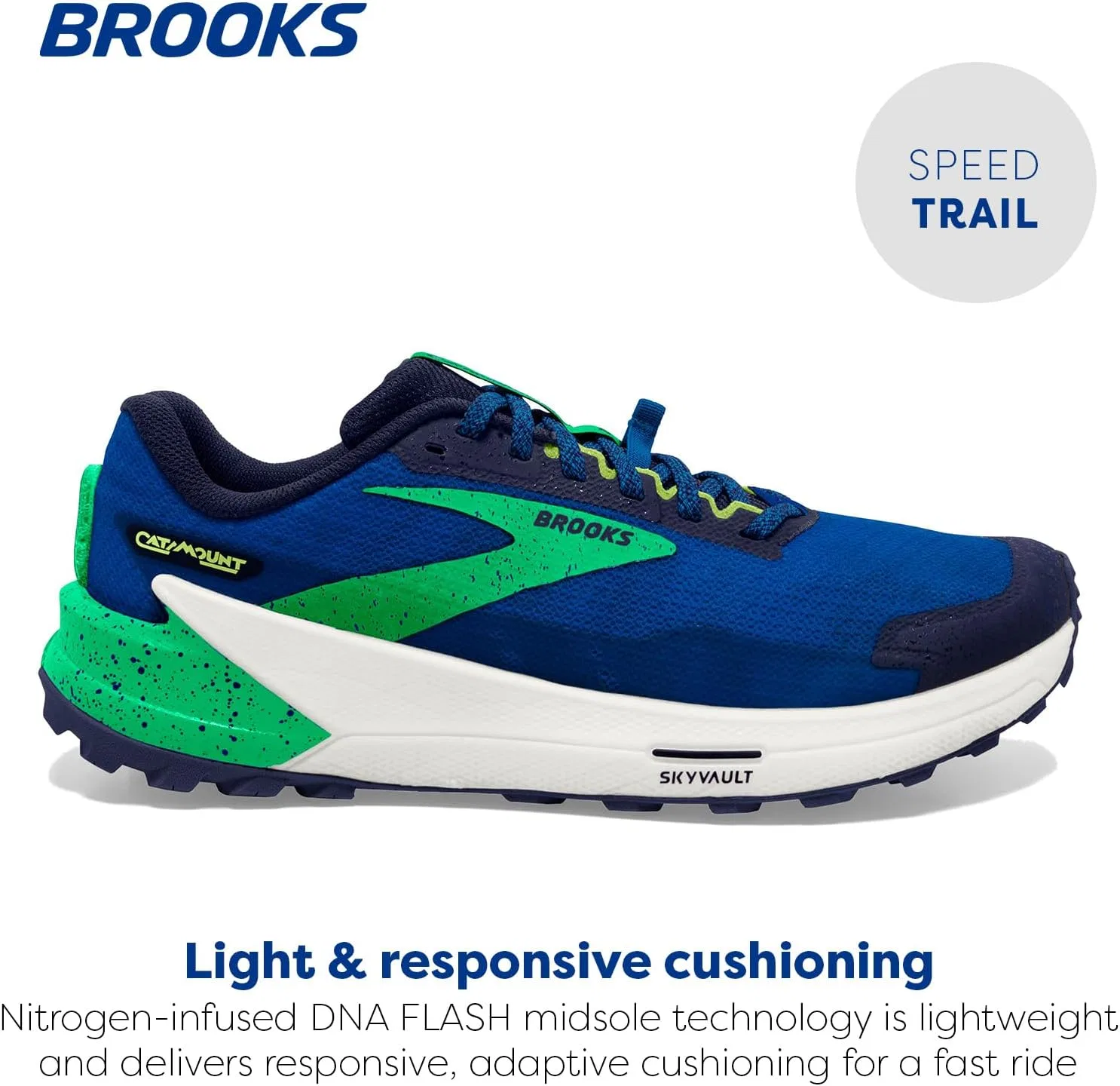 Мужские кроссовки Brooks Catamount 2, Blue Surf The Web Size N — фото 2