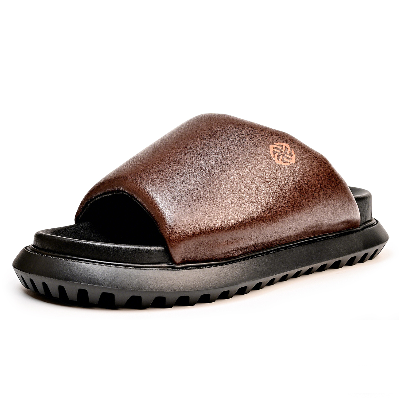 

Мужские противоскользящие сандалии с резиново-пенопластовой подошвой Brounvanm, Coffee