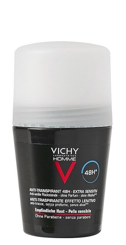 

Vichy Homme Anti-Transpirant 48H Extra Sensitiv антиперспирант для мужчин, 50 ml