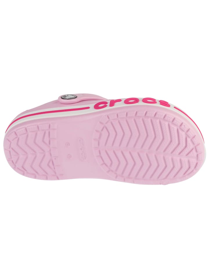 Детские сабо Crocs Bayaband розового цвета — фото 4
