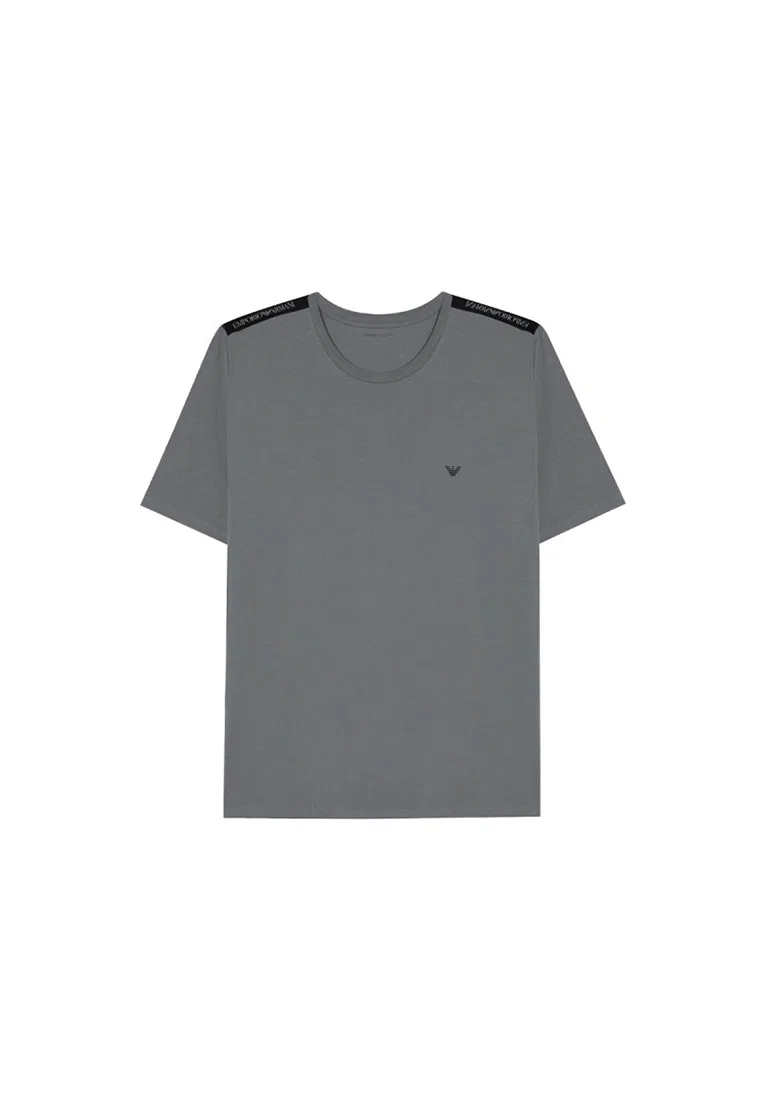 Мужская футболка с коротким рукавом, серая, модель EM000384 AF10779 Emporio Armani