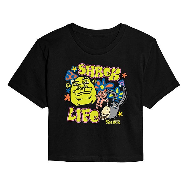 

Футболка Juniors Shrek Life Groovy Florals cropped Dreamworks