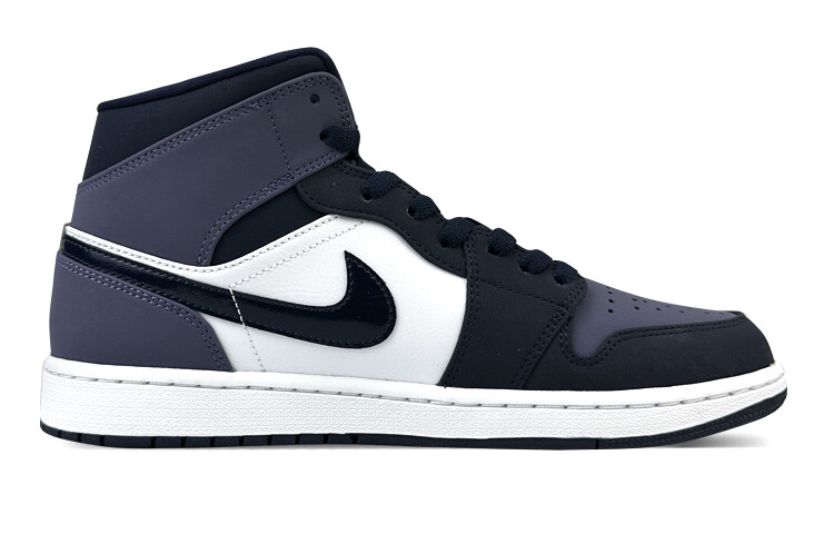 Кроссовки Air Jordan 1 Vintage Basketball Shoes Unisex Mid-top Purple, белый — фото 2