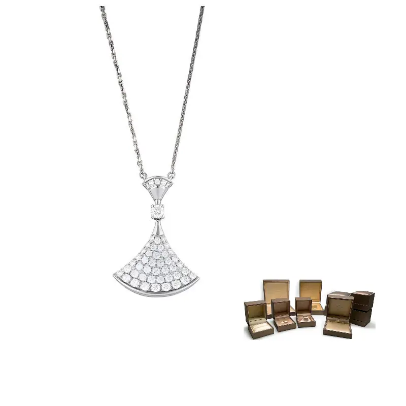

Divas' Dream серия 18K белое золото ожерелья unisex BVLGARI, серебряный