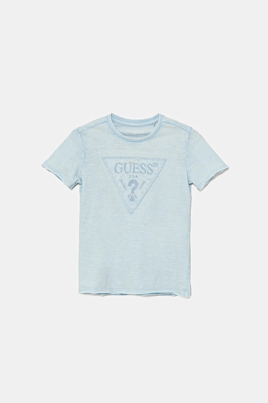 

Детская хлопковая футболка Guess, синий