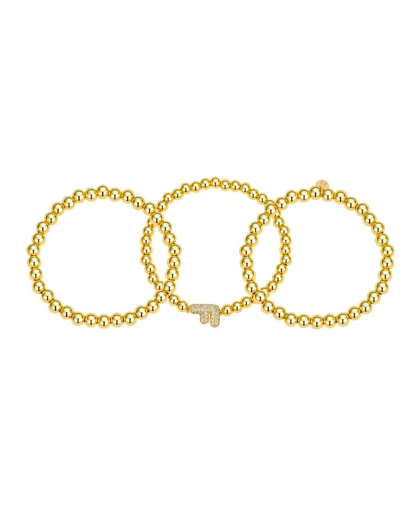 

Набор браслетов-бусин с кубическим цирконием и пузырчатой отделкой Unwritten, f