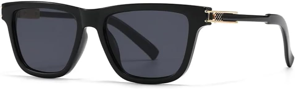 

Мужские солнцезащитные очки класса люкс, модные, серые с градиентом; женские очки с защитой от УФ-излучения UV400 и прозрачными линзами в оправе UUPTTPL, C1 Black Black