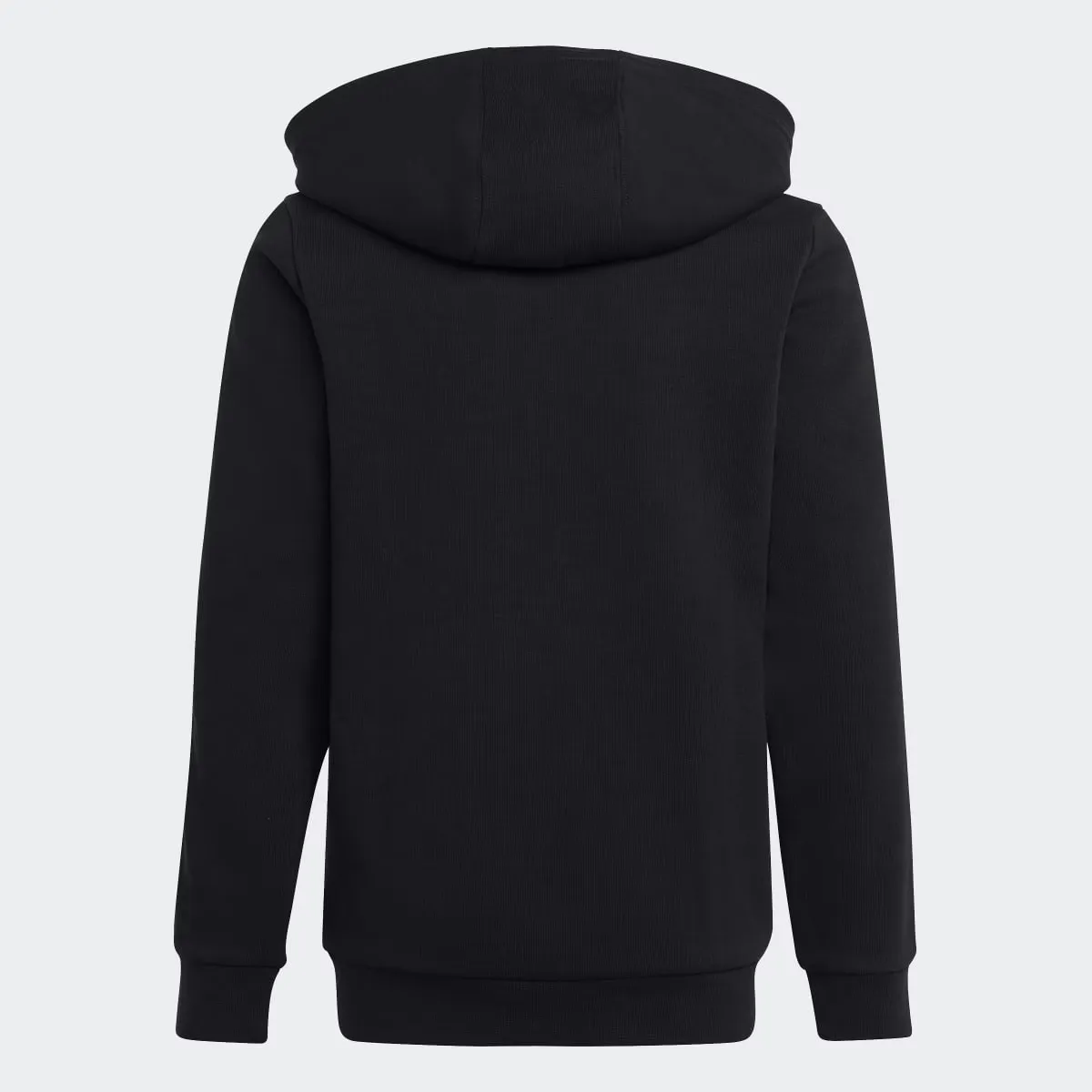 Kids' Essentials Флисовая толстовка Adidas с 3 полосками, черный/белый — фото 2