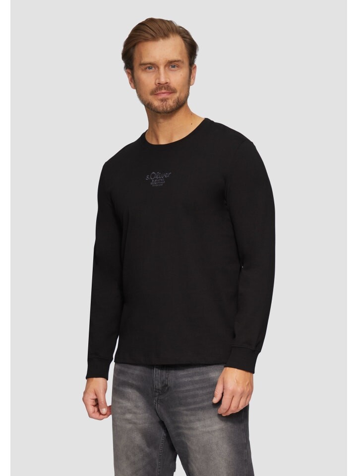 

Футболка s.Oliver T-Shirt langarm, черный