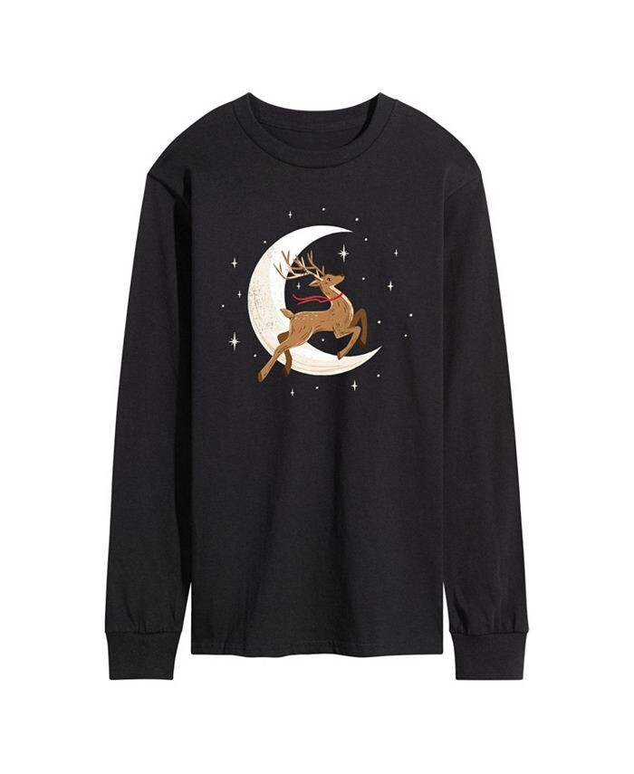 

Мужская футболка с длинным рукавом Reindeer Moon AIRWAVES, черный