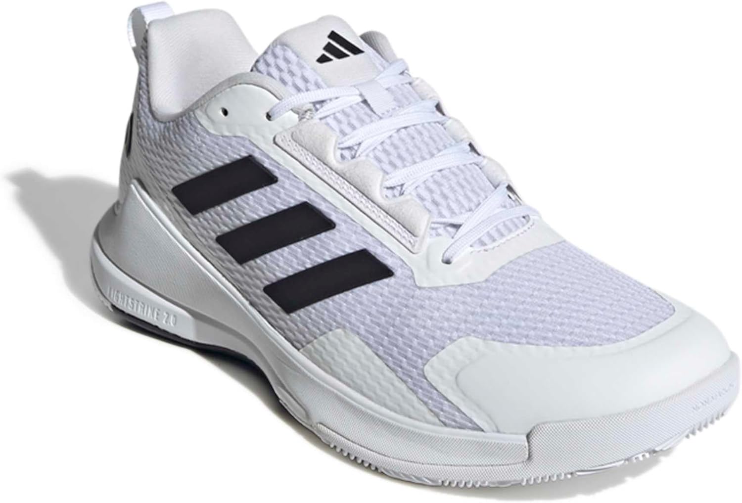 Мужские кроссовки Adidas Novaflight 2 для зала, белый/черный — фото 4