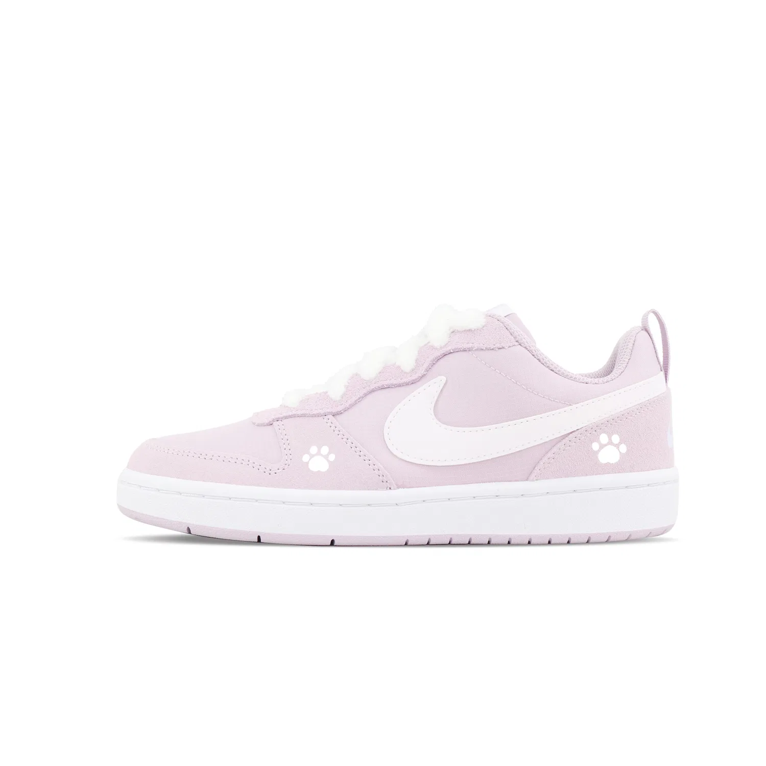 Кроссовки Court Borough Peach Velvet Cat Paw, shopping bag, на платформе, износостойкие, низкие, для скейтбординга Nike, Light Purple — фото 3