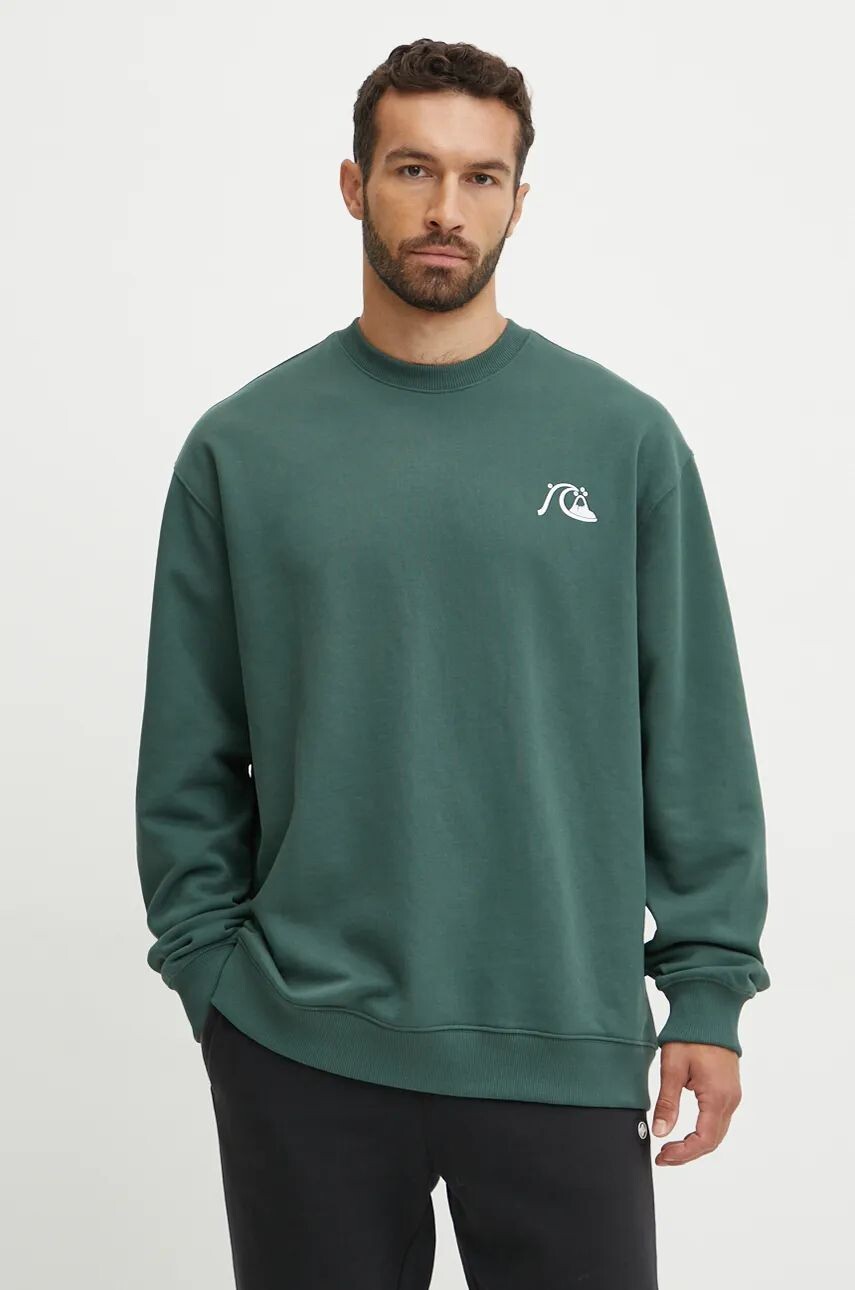 

Толстовка Quiksilver DNA Bubble Logo Crew, зеленый